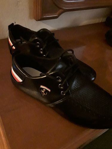 Customer photo review of Men Breathable Solid Color Slip  Sneakers