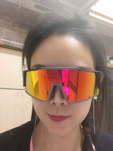 Customer photo review of KE9022 Cycling Sunglasses With Multiple Interchangeable Lenses