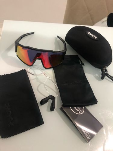 Customer photo review of KE9022 Cycling Sunglasses With Multiple Interchangeable Lenses