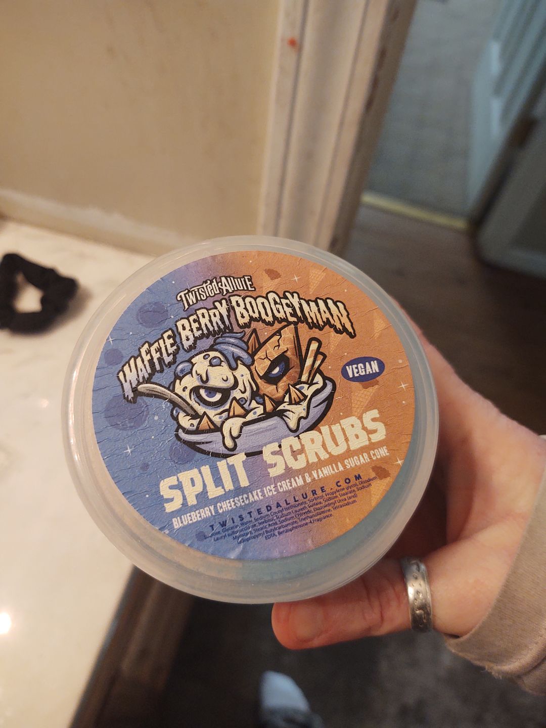 Customer photo review of Waffle Berry Boogetman Split Scrub