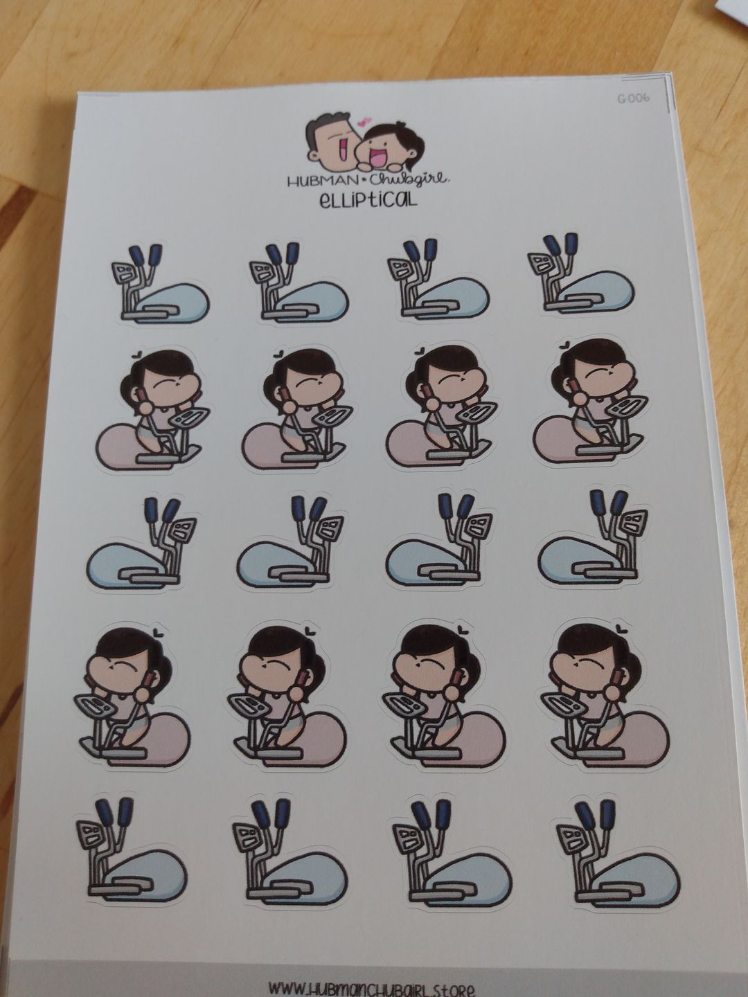 Customer photo review of Elliptical Planner Stickers