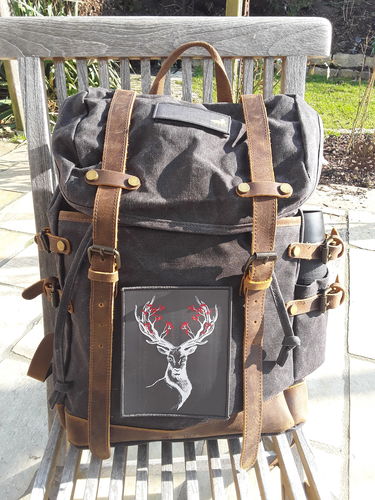 Customer photo review of Rucksack mit Patch (🌲)