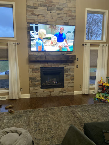Customer photo review of Rustic Mantels