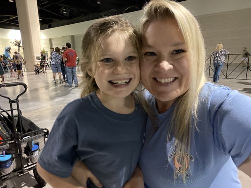 Customer photo review of Paisley Turtle - Carolina Blue