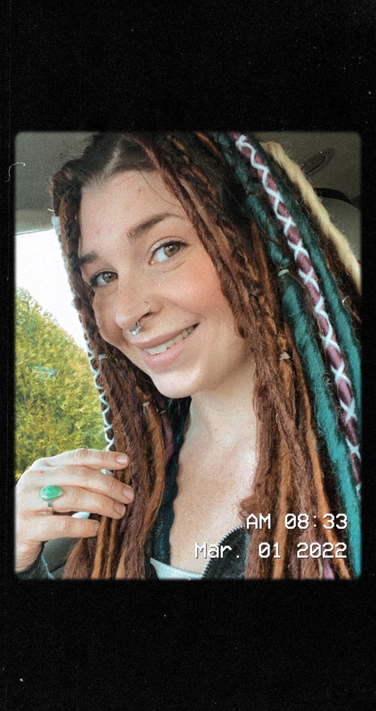 Customer photo review of Peacock  - (1 pack of 5 Dreads)