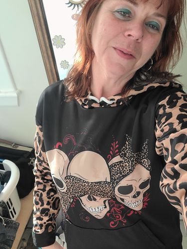 Customer photo review of Just Love Skulls Leopard Outfit