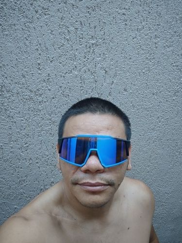Customer photo review of KE9022 Cycling Sunglasses With Multiple Interchangeable Lenses