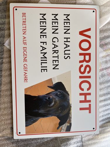 Customer photo review of Personalisierbares -Foto- Schild "Meins"