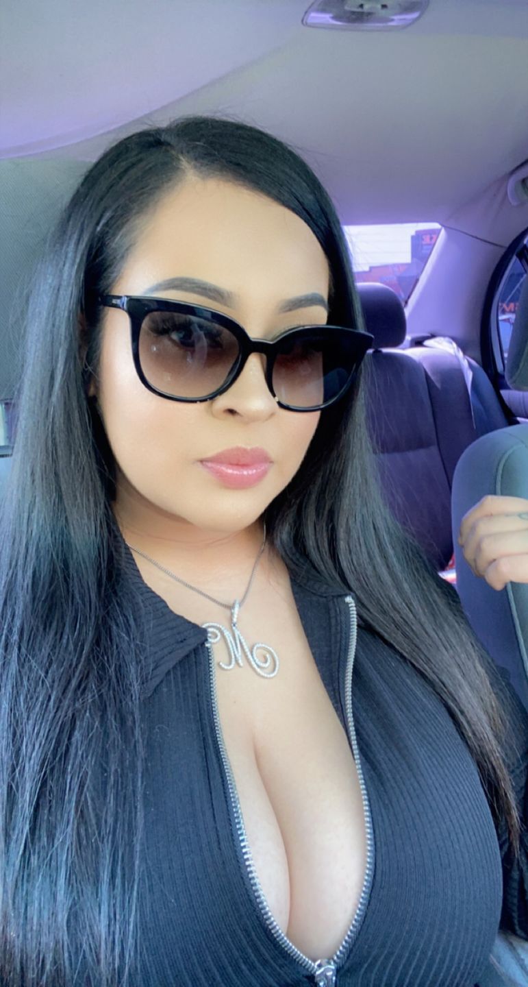 Customer photo review of Custom Script initial necklace