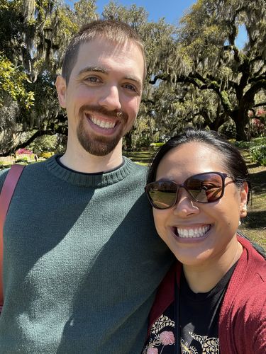 Customer photo review of Perla Pipa Climber Earrings