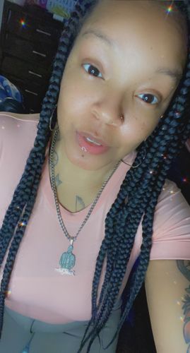 Customer photo review of Lovers Charm™ 18K Custom Engraved Necklace