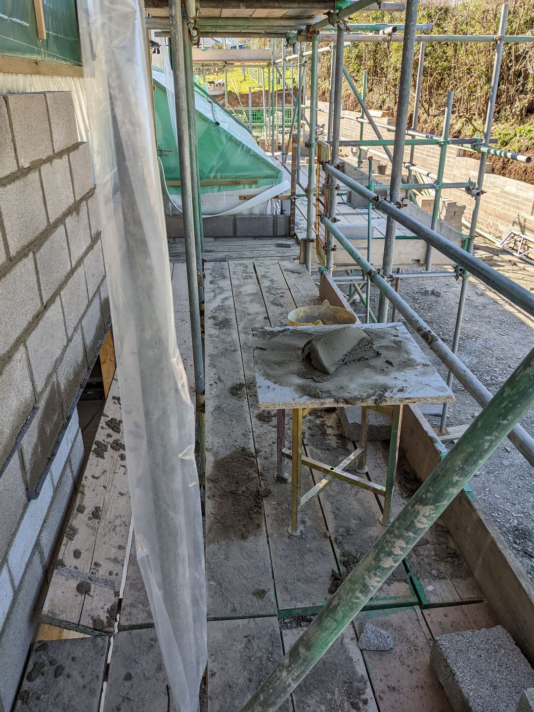 Customer photo review of Zinc Plated Mortar / Spot Board Stand - with feet
