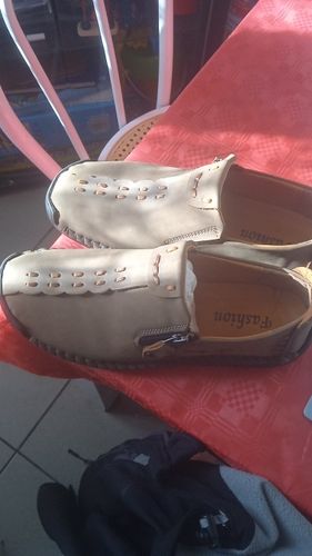 Customer photo review of Split Leather Casual Moccasins