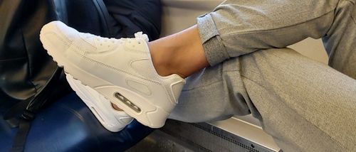 Customer photo review of Breathable Mesh Air Cushion Sneakers