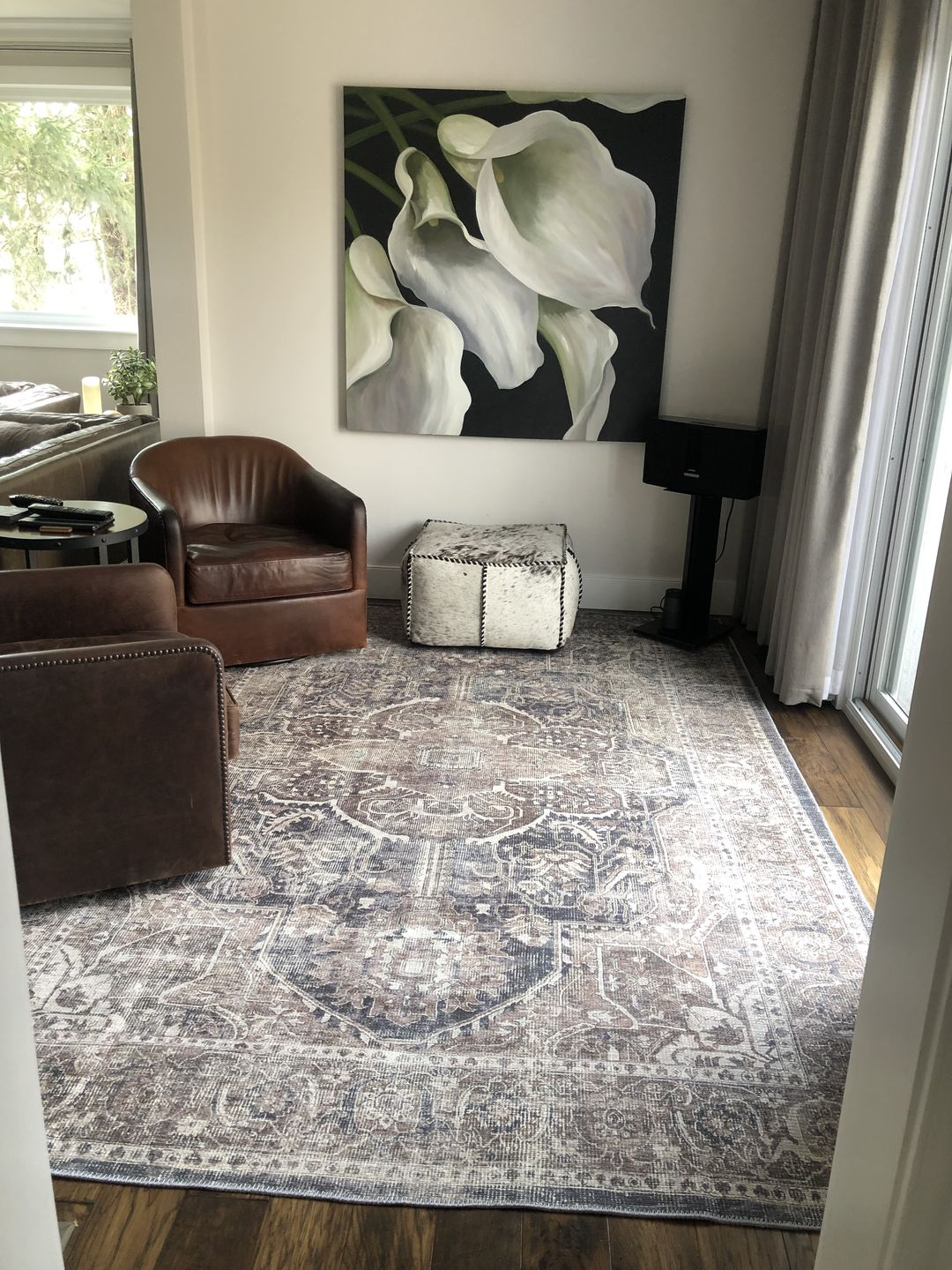 Customer photo review of Distressed Vintage Kendra Ash Area Rug