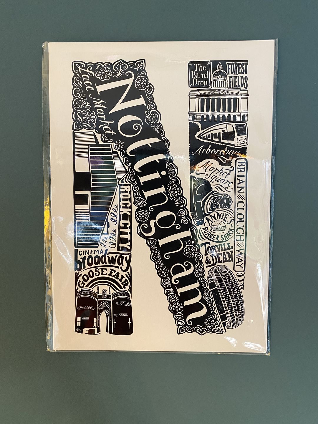 Customer photo review of Nottingham Print