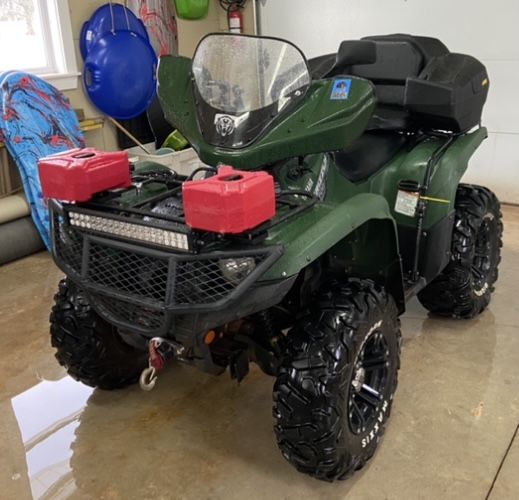Customer photo review of Aluminum Central Skid Plates for Yamaha Grizzly 550/700