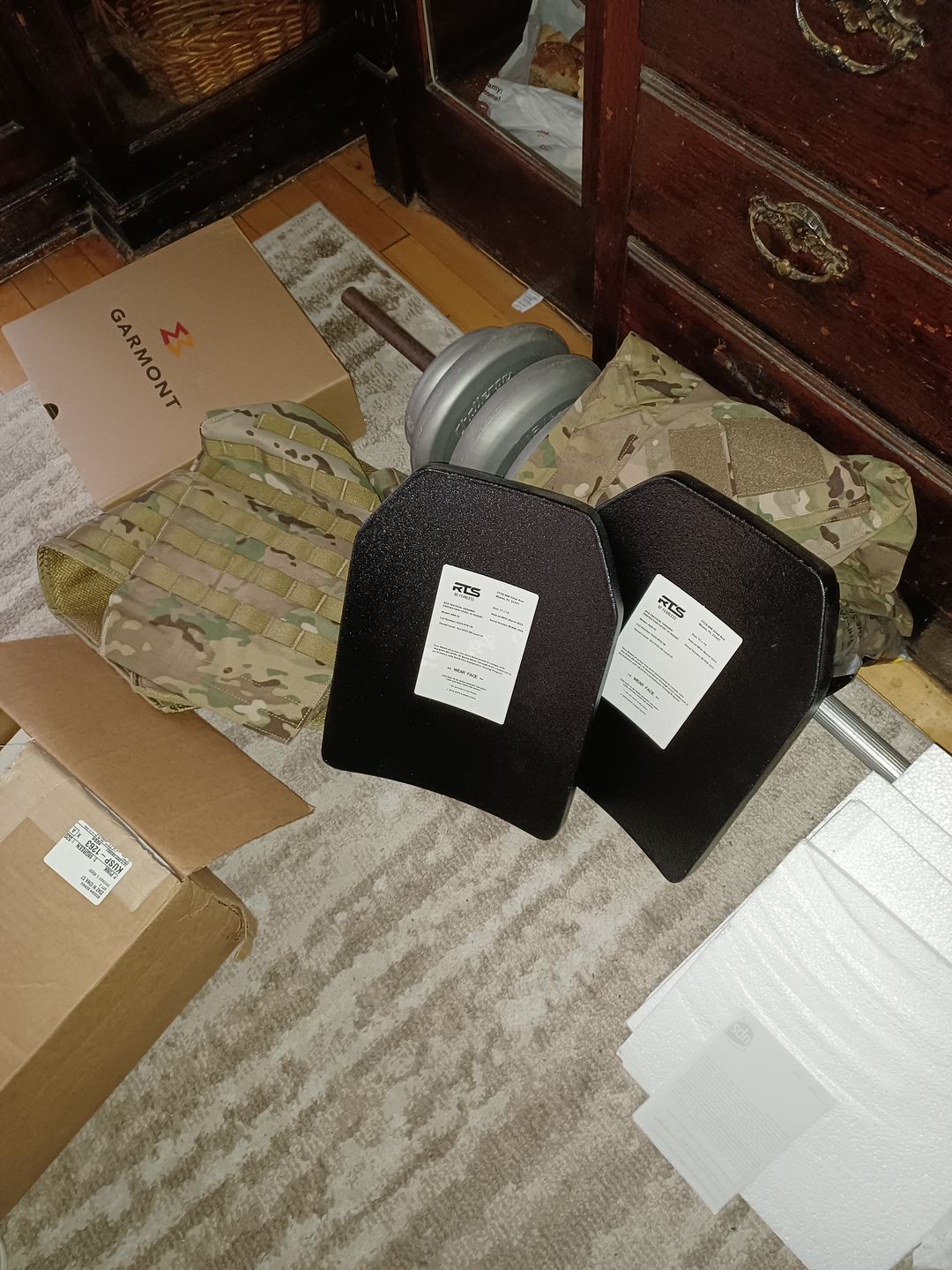 Customer photo review of RTS Tactical Ceramic NIJ 0101.06 Level IV Rifle Protection Plate Insert - 11 X 14