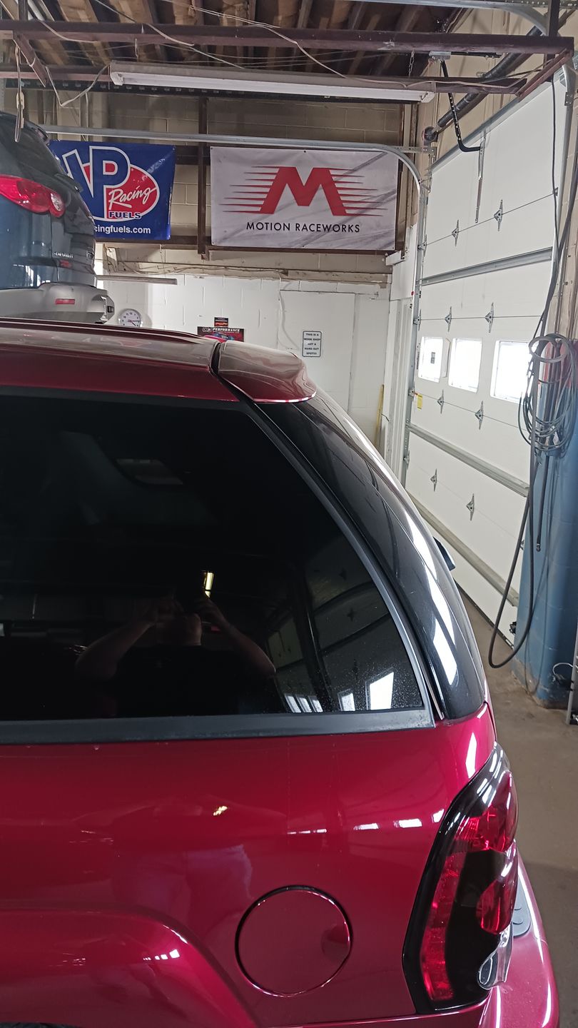 Customer photo review of Motion Raceworks Shop Banner 3'x6'