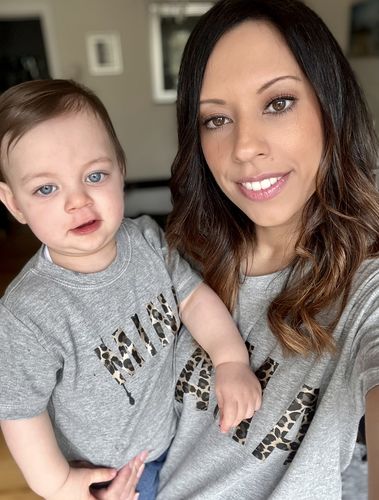 Customer photo review of Mama & Mini Mum & Kid Matching T-Shirts (MRK X)