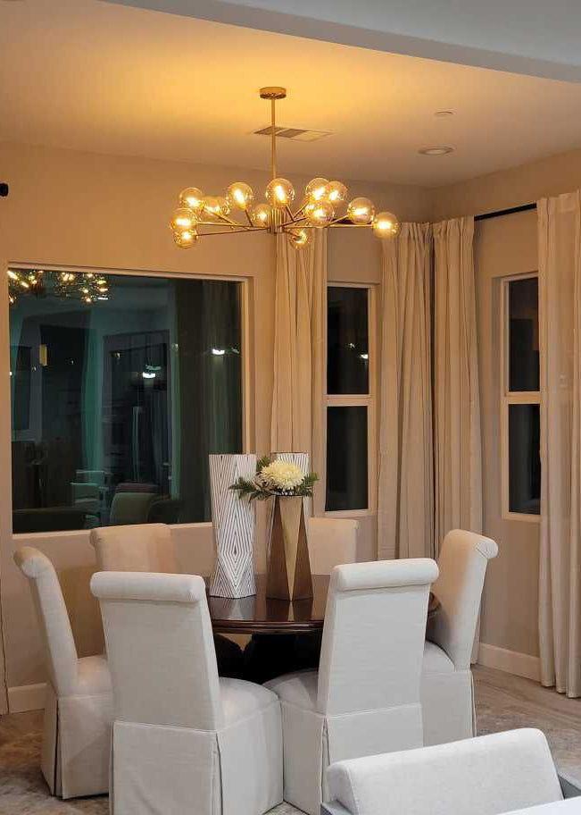 Customer photo review of Modern Sputnik Branching Bubble Chandelier
