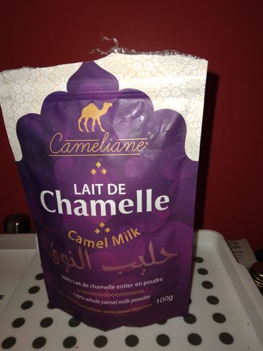 Customer photo review of LAIT DE CHAMELLE EN POUDRE 100 g