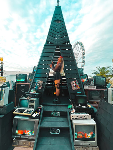 Customer photo review of Black Tennis Skirt