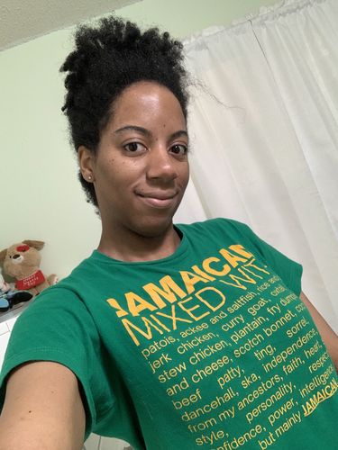 Customer photo review of Jamaican Mixed With "Patois" T-Shirt