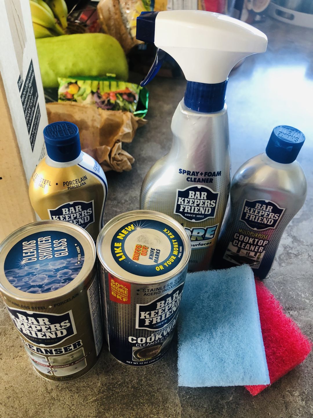 Customer photo review of Bar Keepers Friend 5 Piece Spring Cleaning Kit