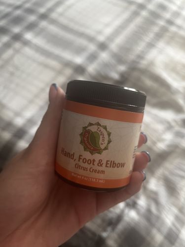 Customer photo review of Hand, Foot & Elbow Cream
