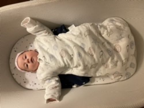 Customer photo review of Zip Thicken Winter Sleep Sack 3.5 TOG