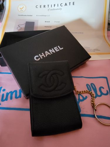 Customer photo review of Preloved CHANEL CC Logo Caviar Skin Cigarette Tobacco Case 033022