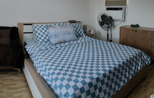 Customer photo review of CHECKERED BEDDING SET