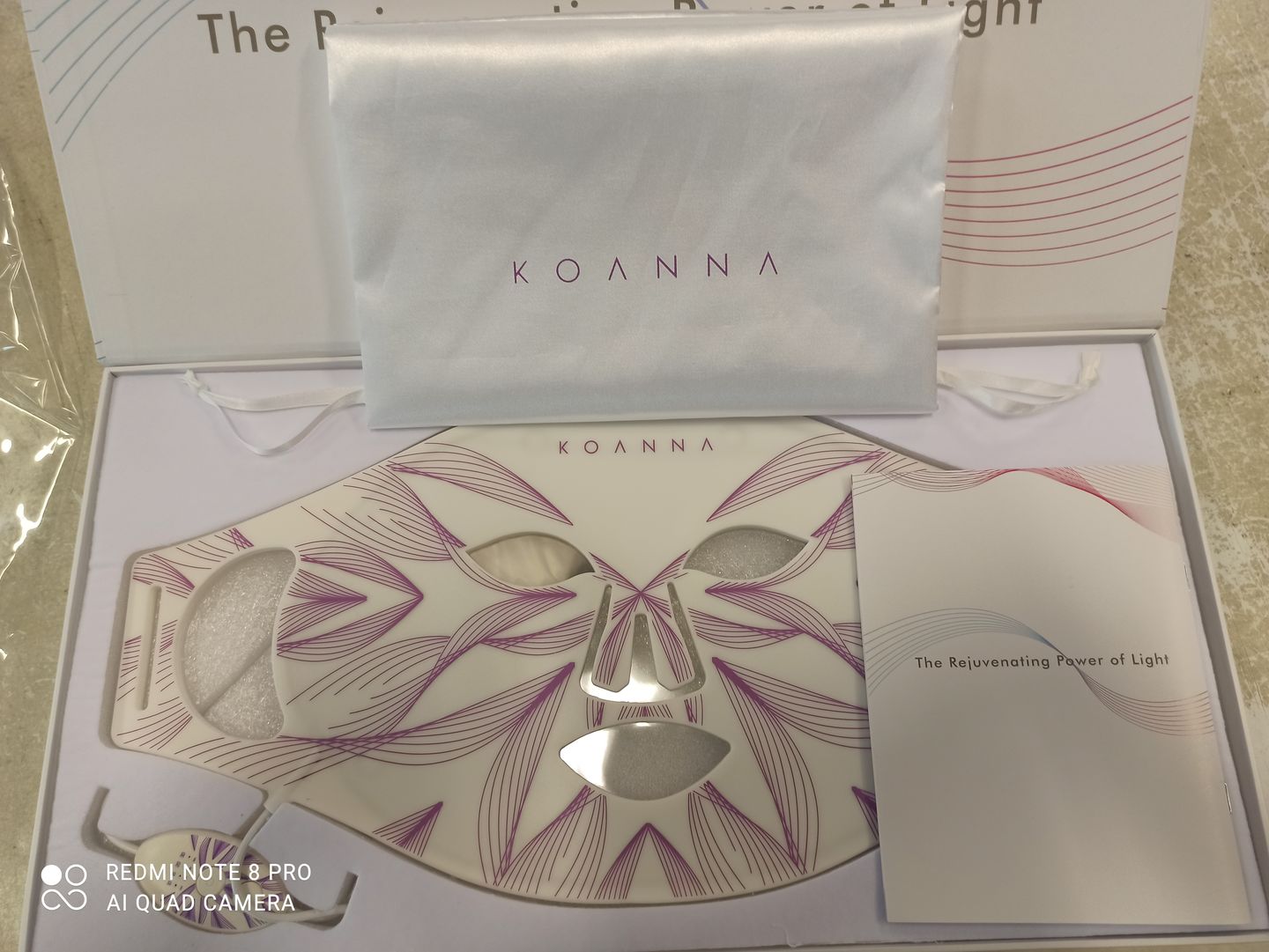 Customer photo review of LED Light Therapy Mask