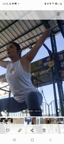 Customer photo review of ORX Tank Top Mujer Animal Print White