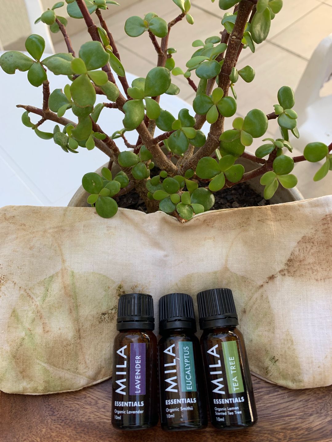 Customer photo review of Lava Eye Therapy Pillow