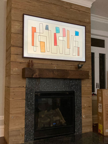 Customer photo review of Rustic Mantels