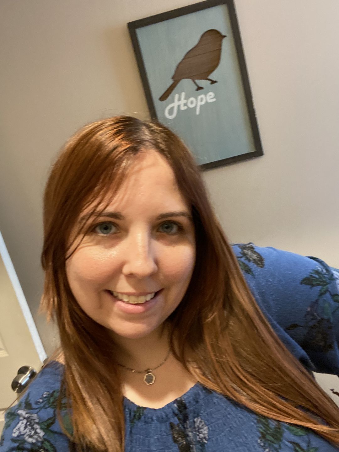 Customer photo review of Matthew 17:20 Forget Me Not Necklace