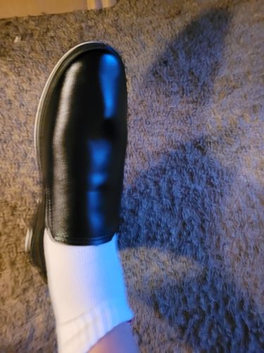 Customer photo review of Patent Leather Breathable Casual Shoes