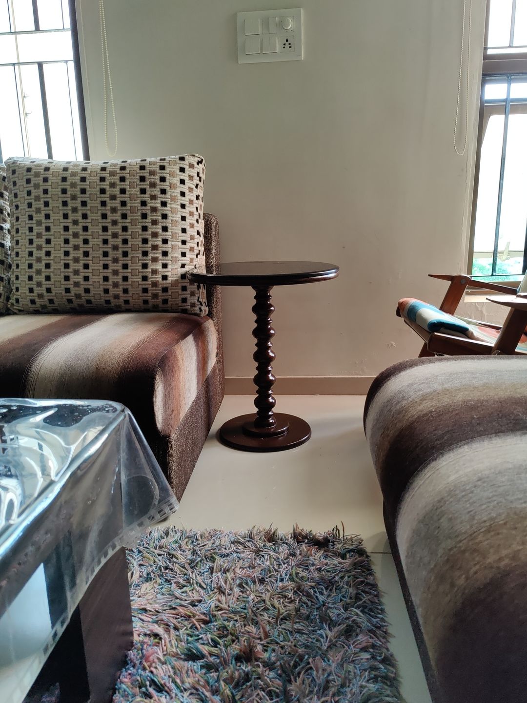 Customer photo review of Wooden Side Table for Living Room Coffee End Table