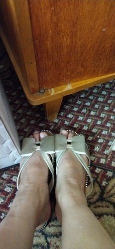 Customer photo review of Summer Womens Cute Butterfly-Knot Slippers