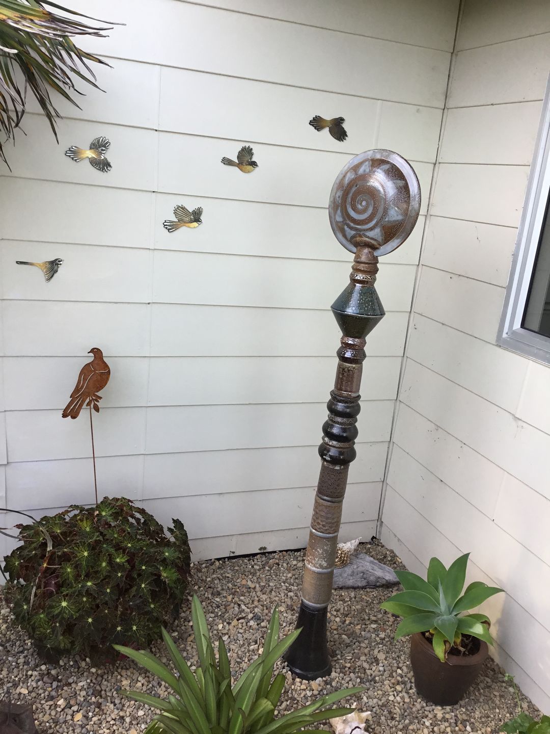 Customer photo review of Flying Flock of Fantails Mirror or Panel