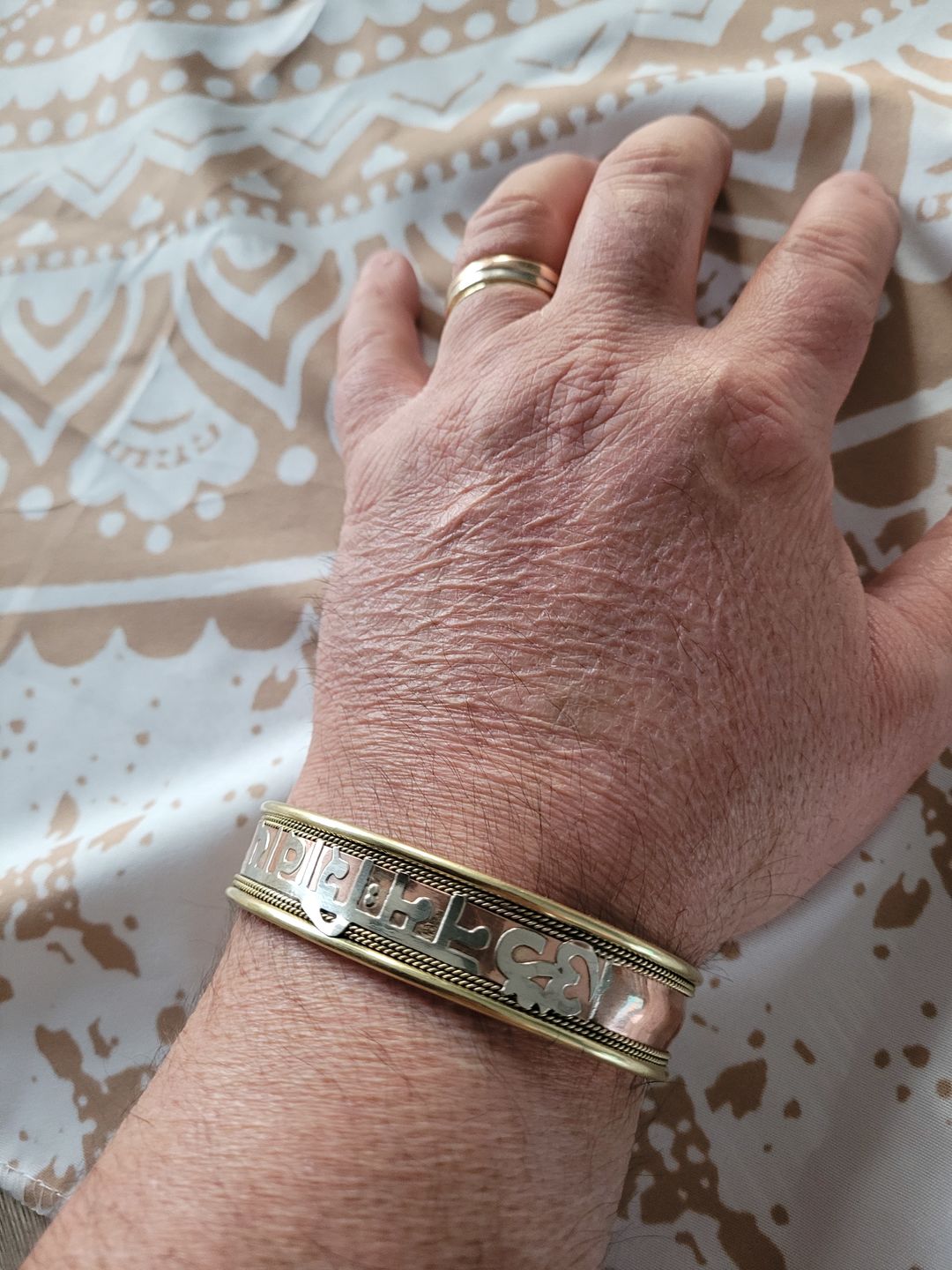 Customer photo review of Bracelet Tibétain | Mantra OM MANI | Sanskrit Cuivre