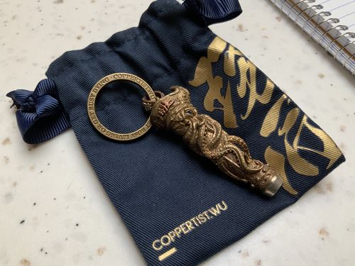 Customer photo review of Brass Pirate Octopus Whistle