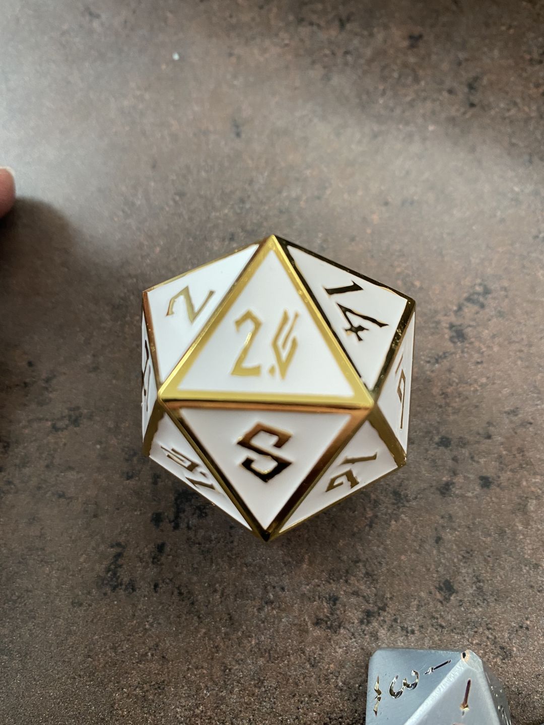 Customer photo review of ELDER RUNES WHITE AND GOLD METAL SET