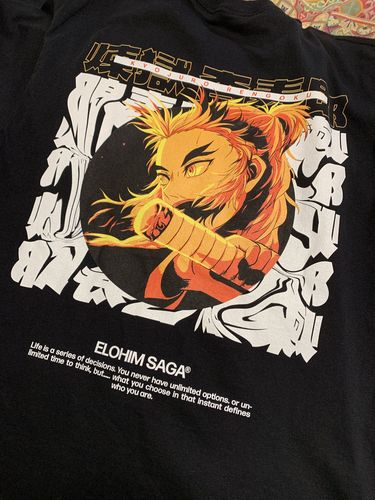 Customer photo review of Rengoku Kyojuro - Graphic Tee