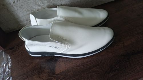 Customer photo review of Patent Leather Breathable Casual Shoes