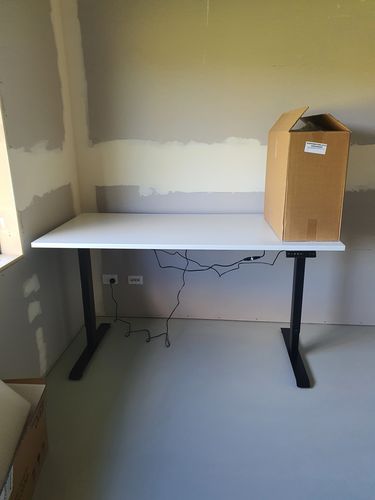 Customer photo review of Evo Electric Standing Height Adjustable  Desk(Free Shipping Nationwide)