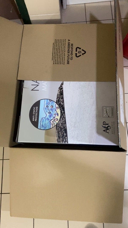 Customer photo review of Getha Nano Silver Mattress Protector