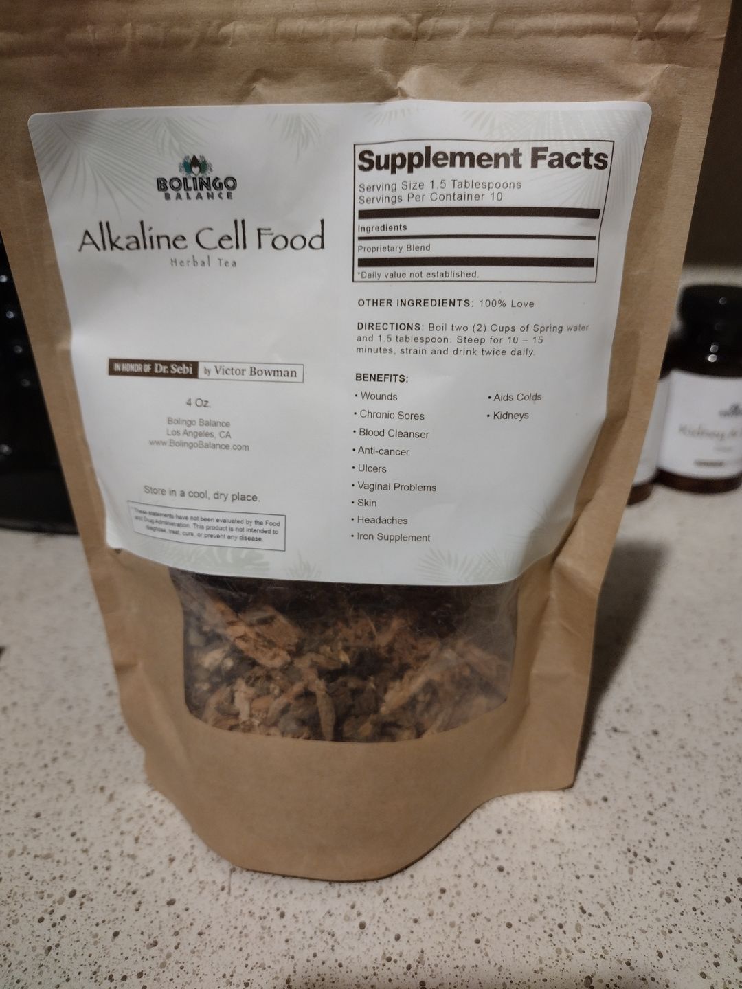 Customer photo review of Alkaline Cell Food